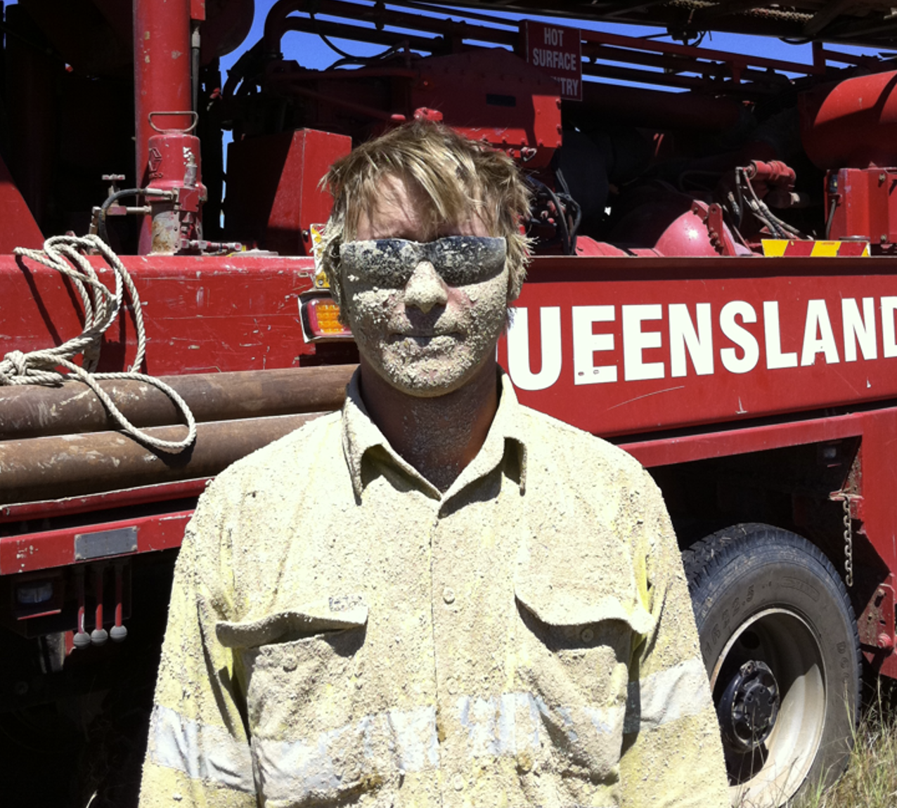 Founder on site in high-risk environment